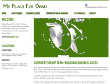 Tablet Screenshot of myplacefordinner.com